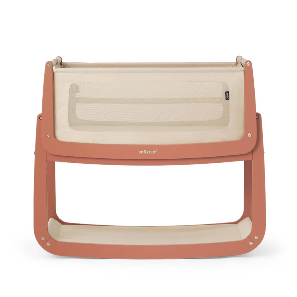 SnuzPod 5 Bedside Crib - Terracotta - The Baby Service