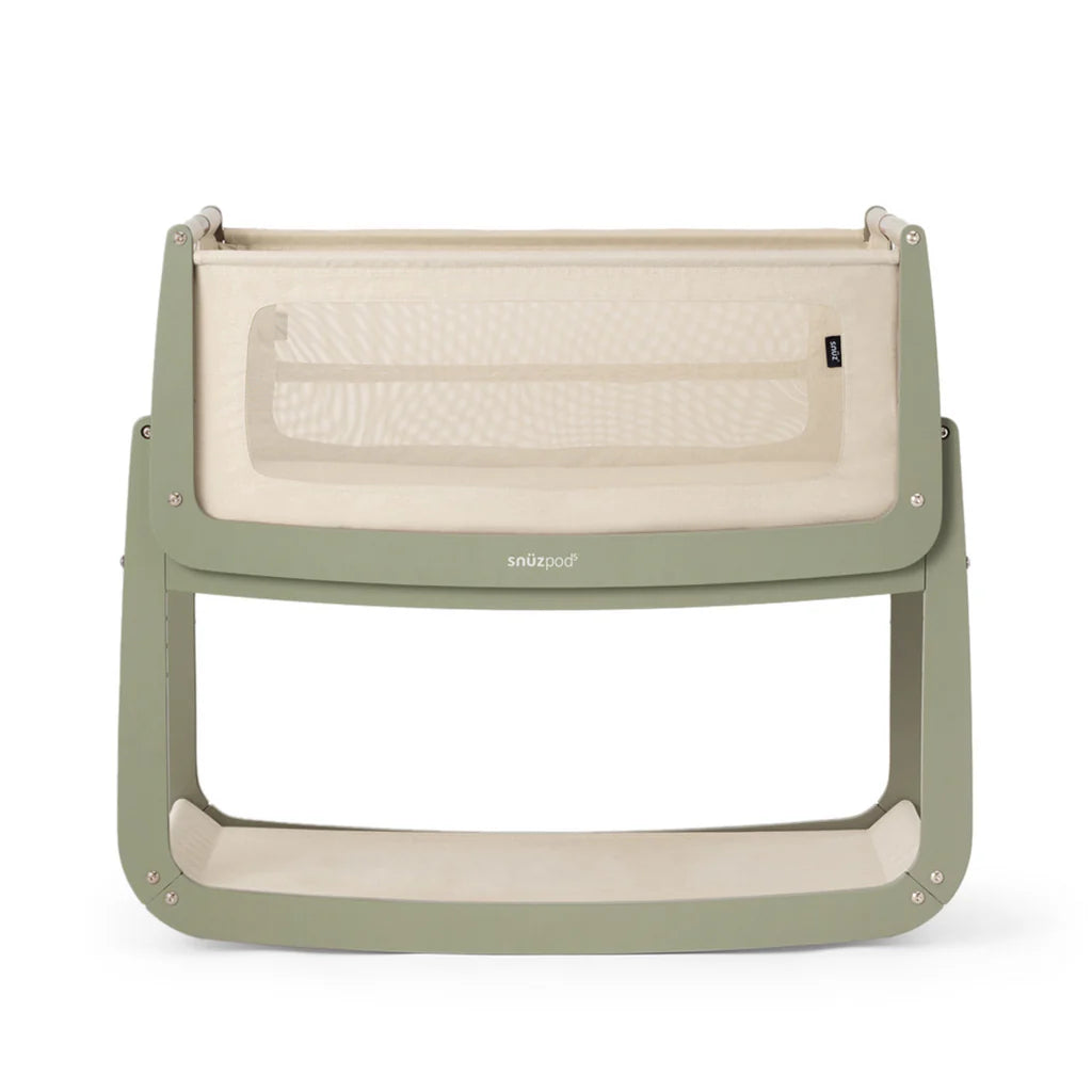 SnuzPod 5 Bedside Crib - Sage - The Baby Service