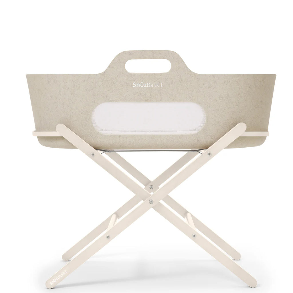 SnuzBaskit Barley Moses Basket & Cashmere Stand - The Baby Service