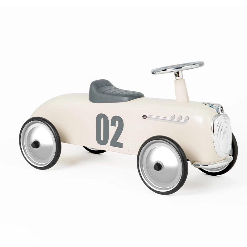 Baghera - Roadsters Ivory White Ride On Car - The Baby Service - Toys - Gifts