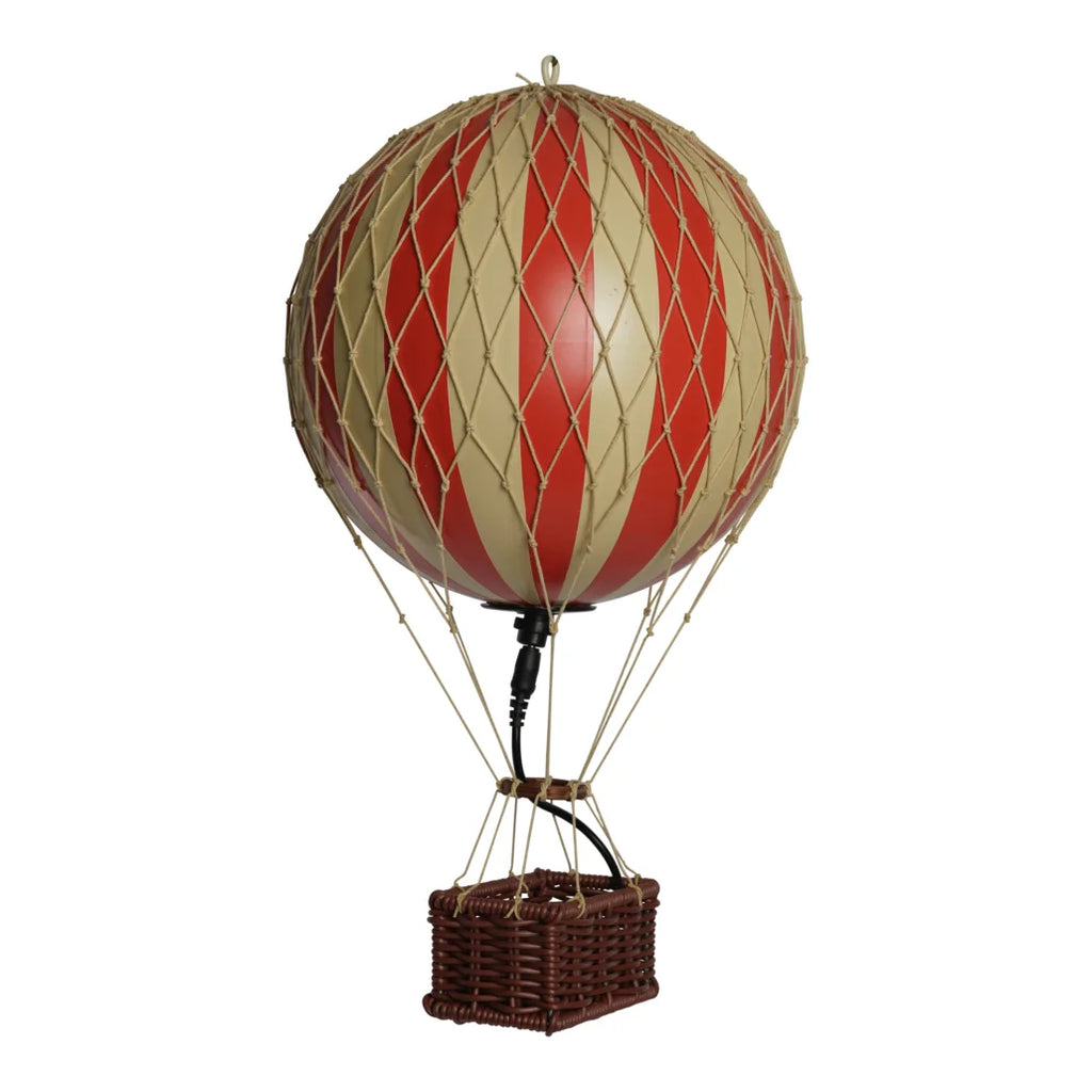 Authentic Models Travels Light LED Hot Air Balloon - Medium - Red - The Baby Service