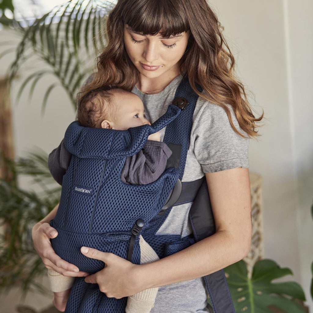 BabyBjorn Move 3D Mesh Baby Carrier - Navy Blue - Lifestyle - The Baby Service