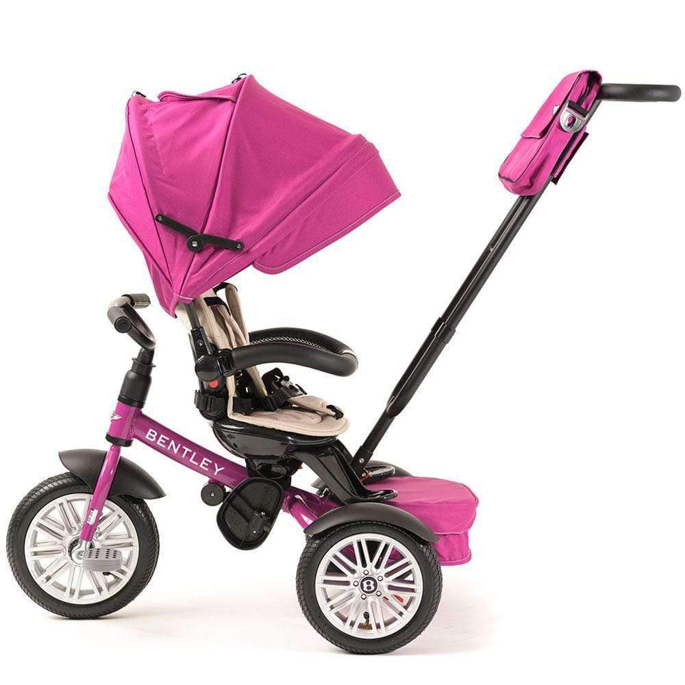 Bentley - 6 in 1 Stroller Trike Fuchsia Pink - Rear Facing - The Baby Service