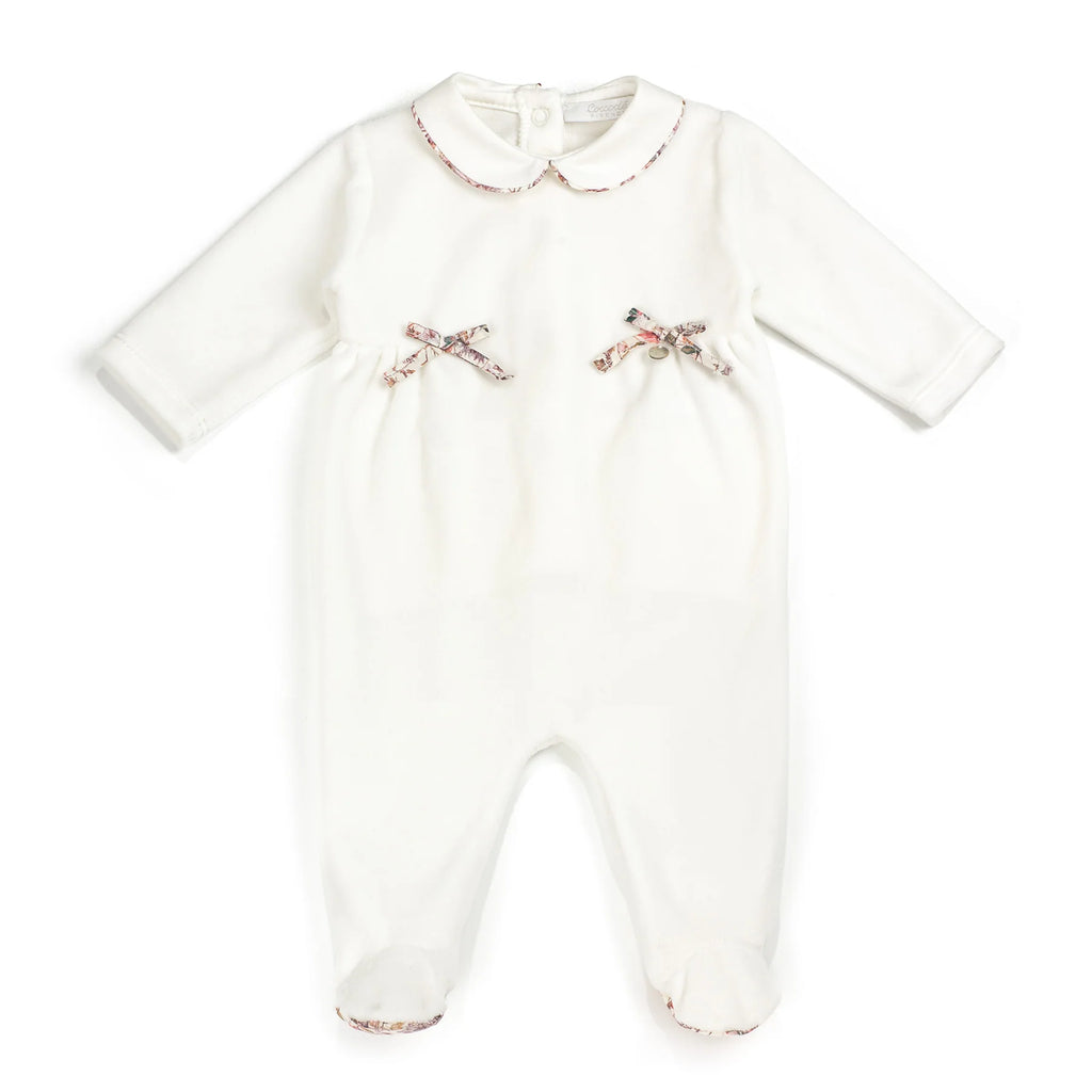 Coccode - Liberty Print Cream Romper - Newborn Clothing - The Baby Service