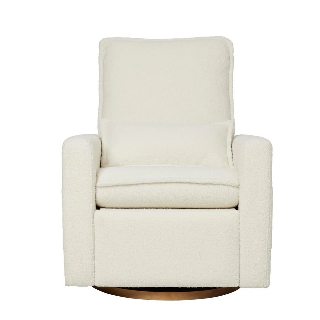 iL Tutto - Frankie Electric Recliner Glider Nursery Chair in Coconut Teddy - The Baby Service - Front
