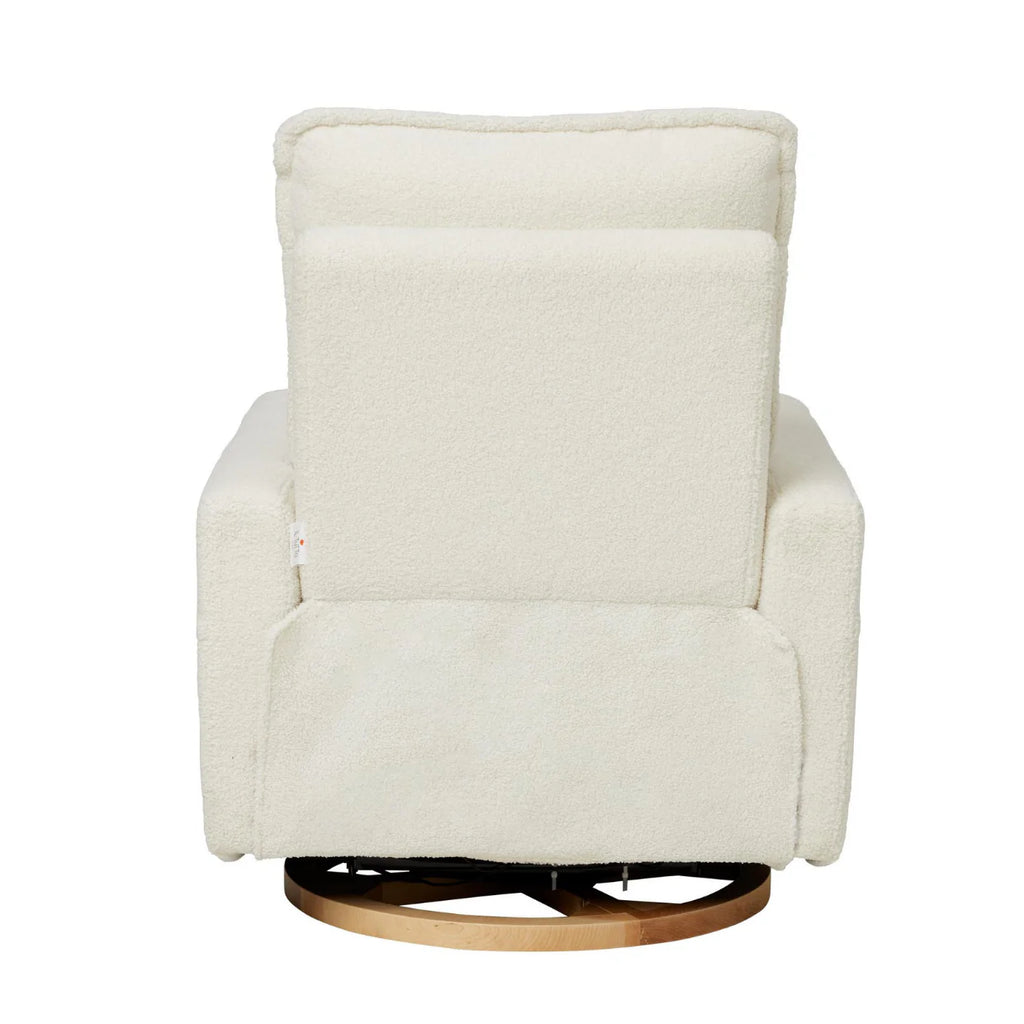 iL Tutto - Frankie Electric Recliner Glider Nursery Chair in Coconut Teddy - The Baby Service - Back