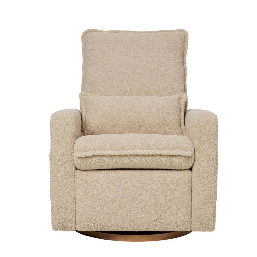 Frankie Electric Recliner Glider Nursery Chair in Taupe Teddy - The Baby Service - babyservice.com