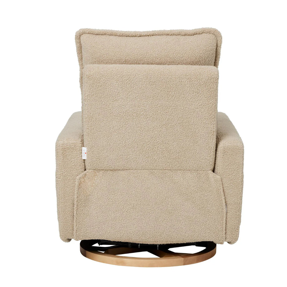 Frankie Electric Recliner Glider Nursery Chair Taupe Teddy Baby Service The Baby Service