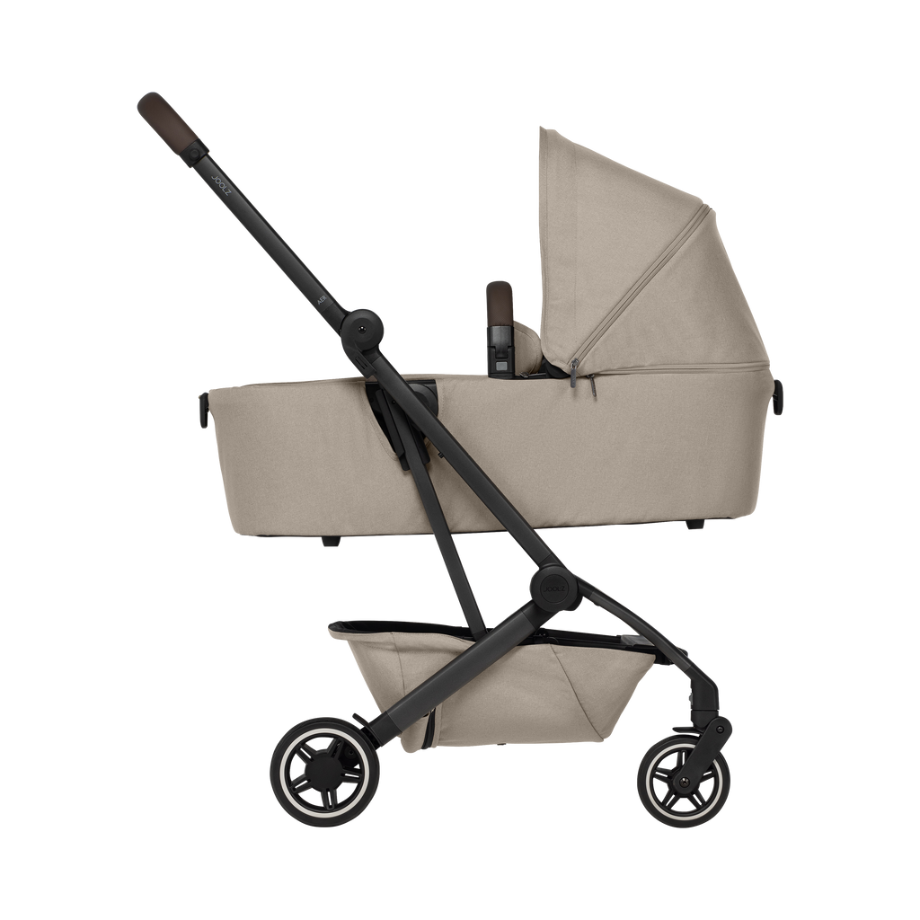 Joolz Aer+ Pushchair - Sandy Taupe - Side Cot - The Baby Service