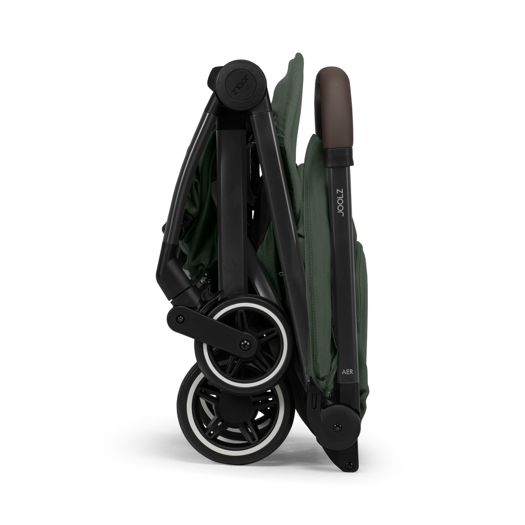 Joolz Aer+ Pushchair - Forest Green - Folded - The Baby Service