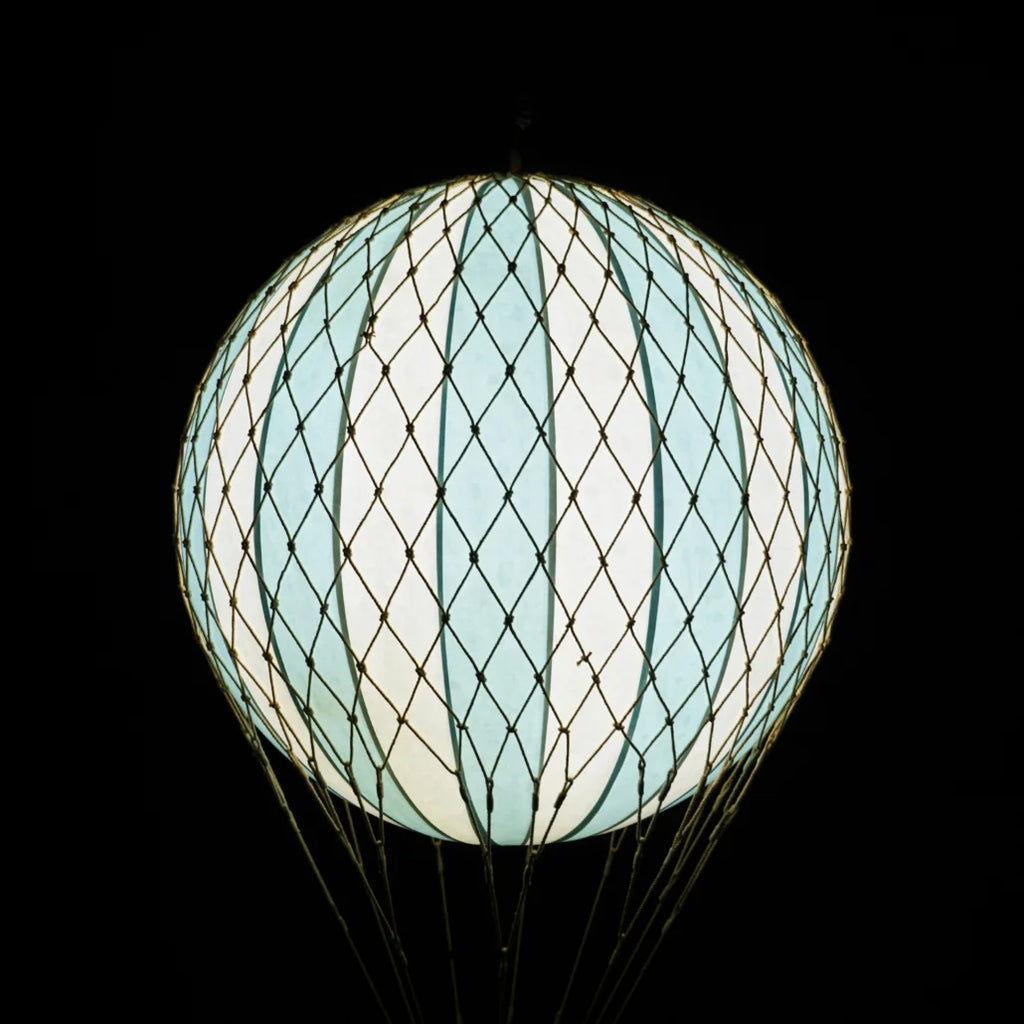 Authentic Models Travels Light LED Hot Air Balloon - Medium - Light Blue - The Baby Service