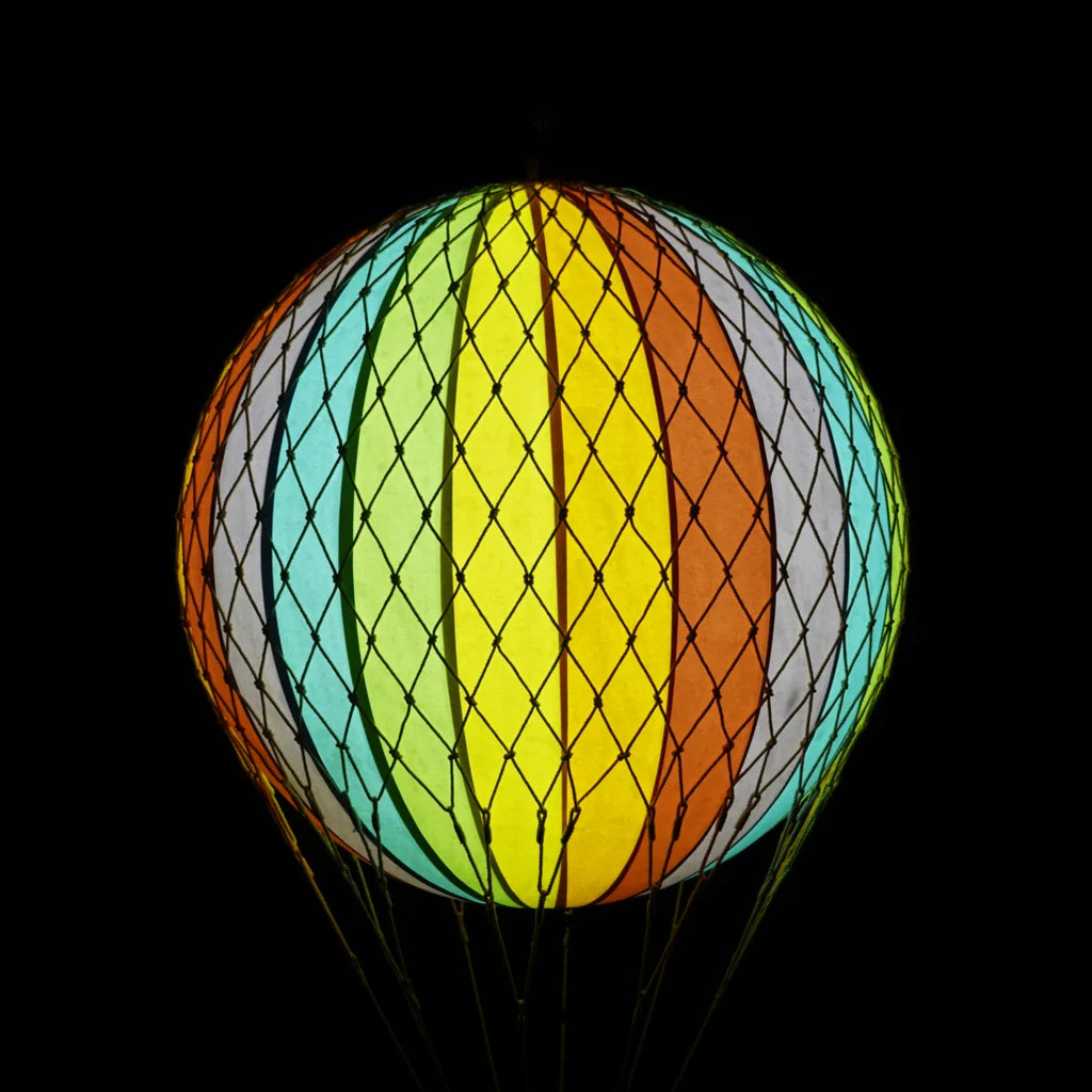 Authentic Models Travels Light LED Hot Air Balloon - Medium - Rainbow - The Baby Service