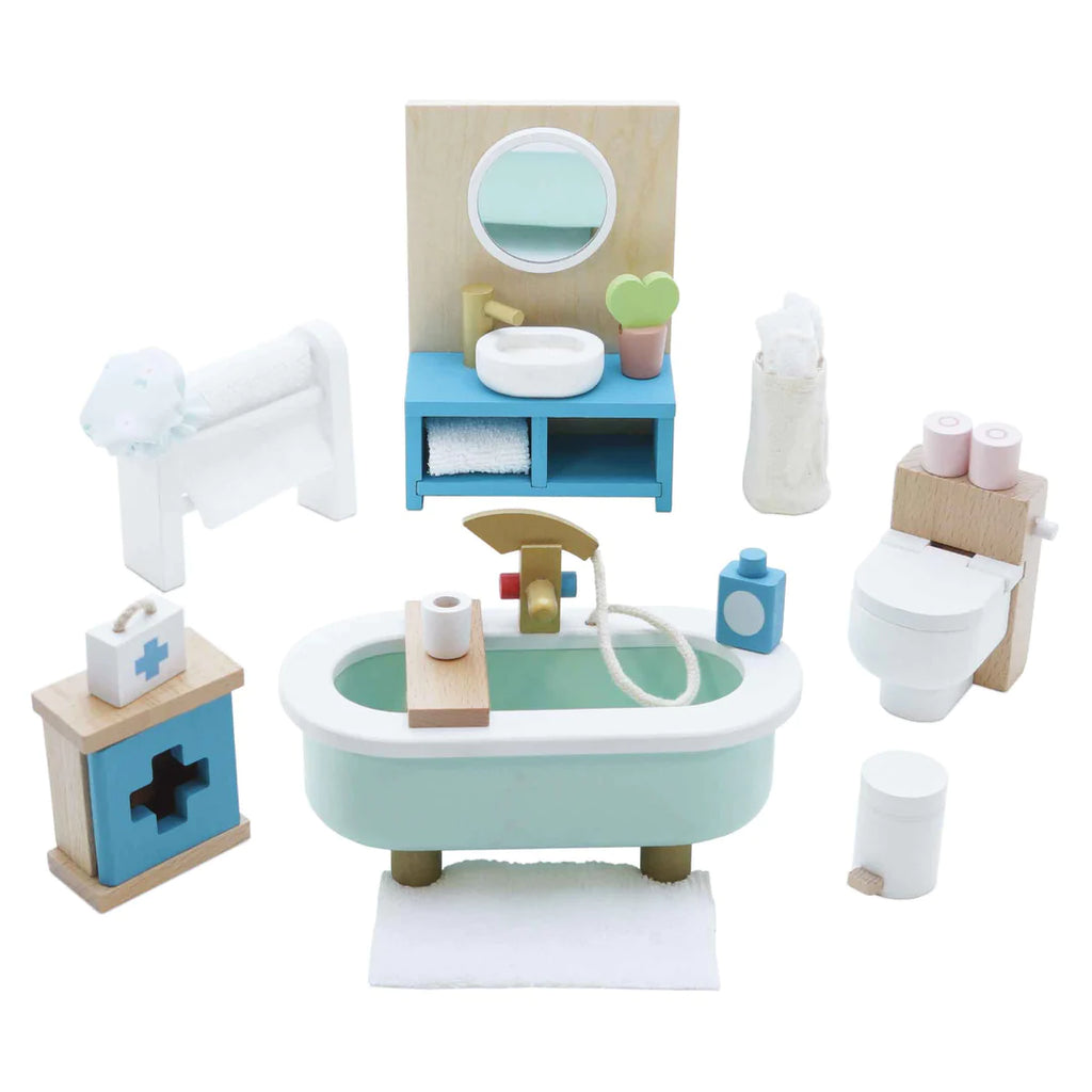 Le Toy Van - Cherry Tree Hall Dolls House Bundle Set - Bathroom - The Baby Service
