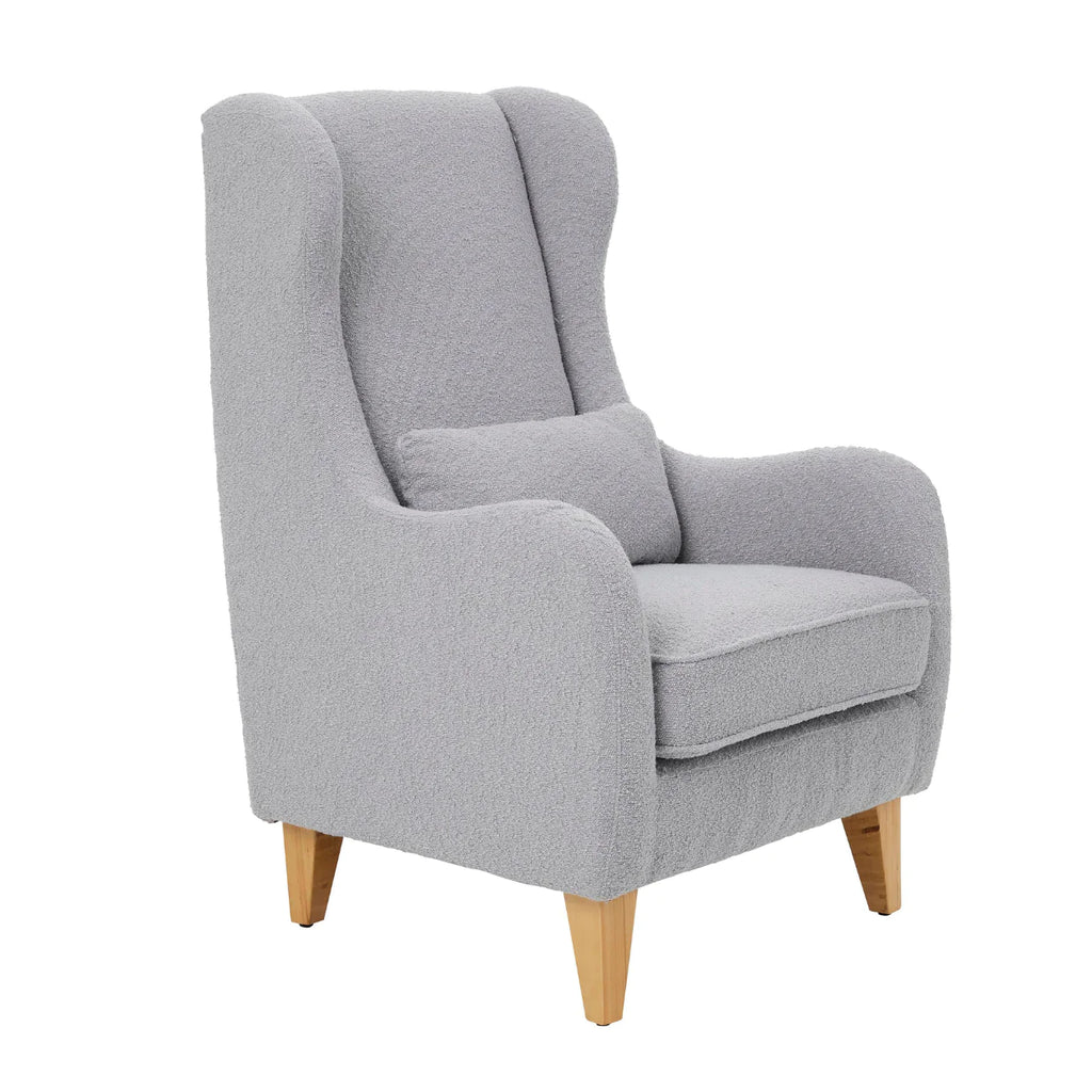 iL Tutto - Olivia Rocking Nursery Chair & Footstool in Shadow Bouclé - Thebabyservice.com