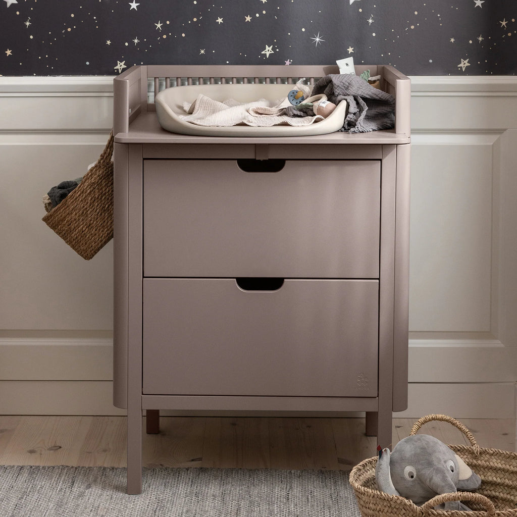 Sebra Changing Unit - Jetty Beige - Lifestyle in Nursery