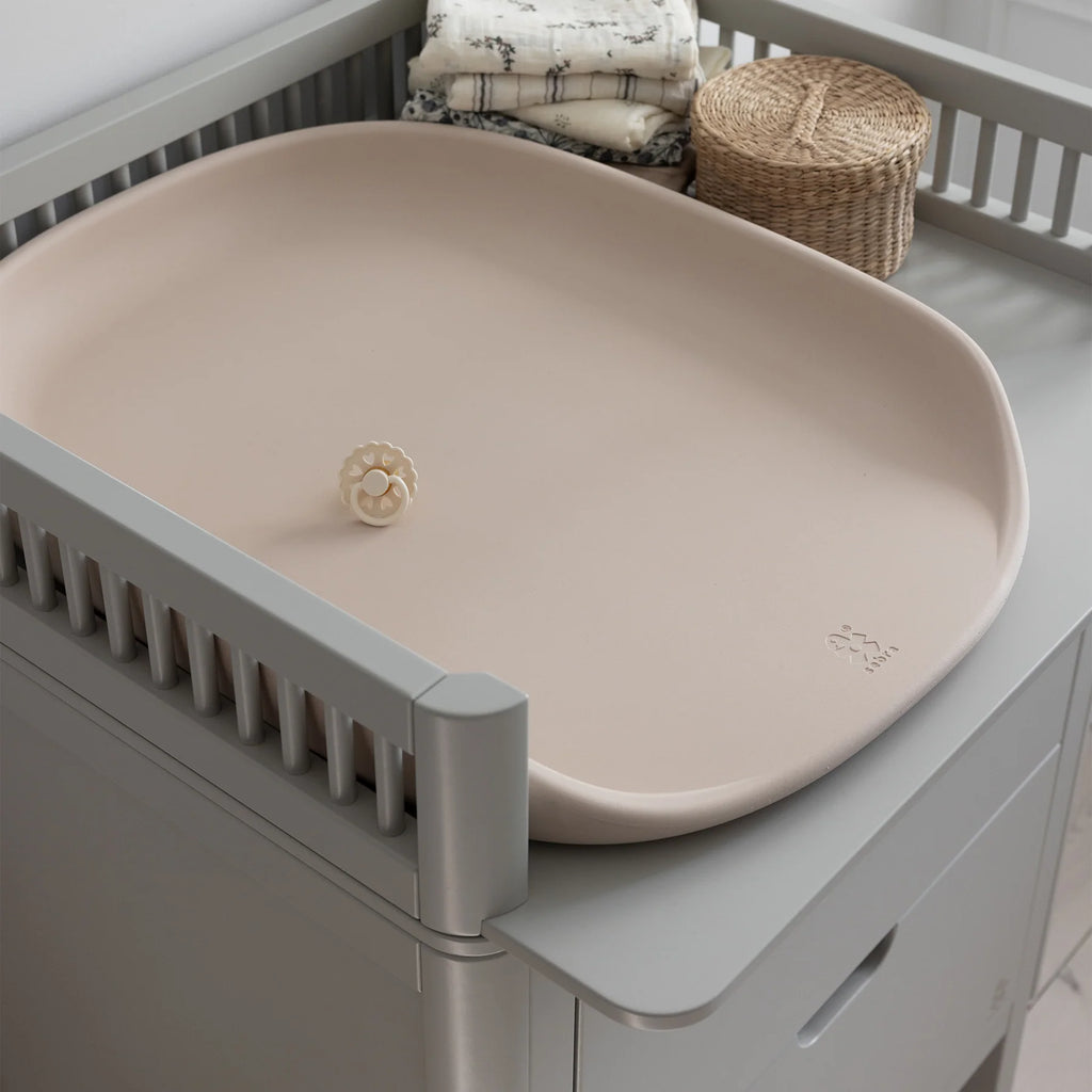 Sebra Changing Unit - Stone Grey - Changing Mat - The Baby Service
