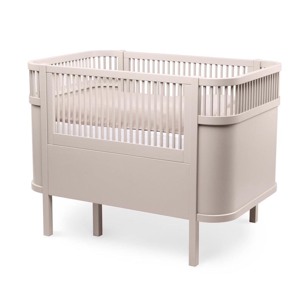 Sebra Cot Bed Baby & Junior - Birchbark rose - Side View