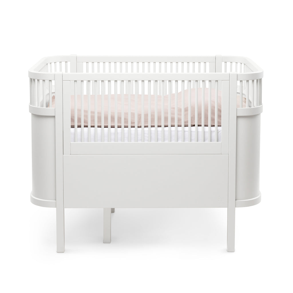Sebra Cot Bed Baby & Junior - Classic White - Stock