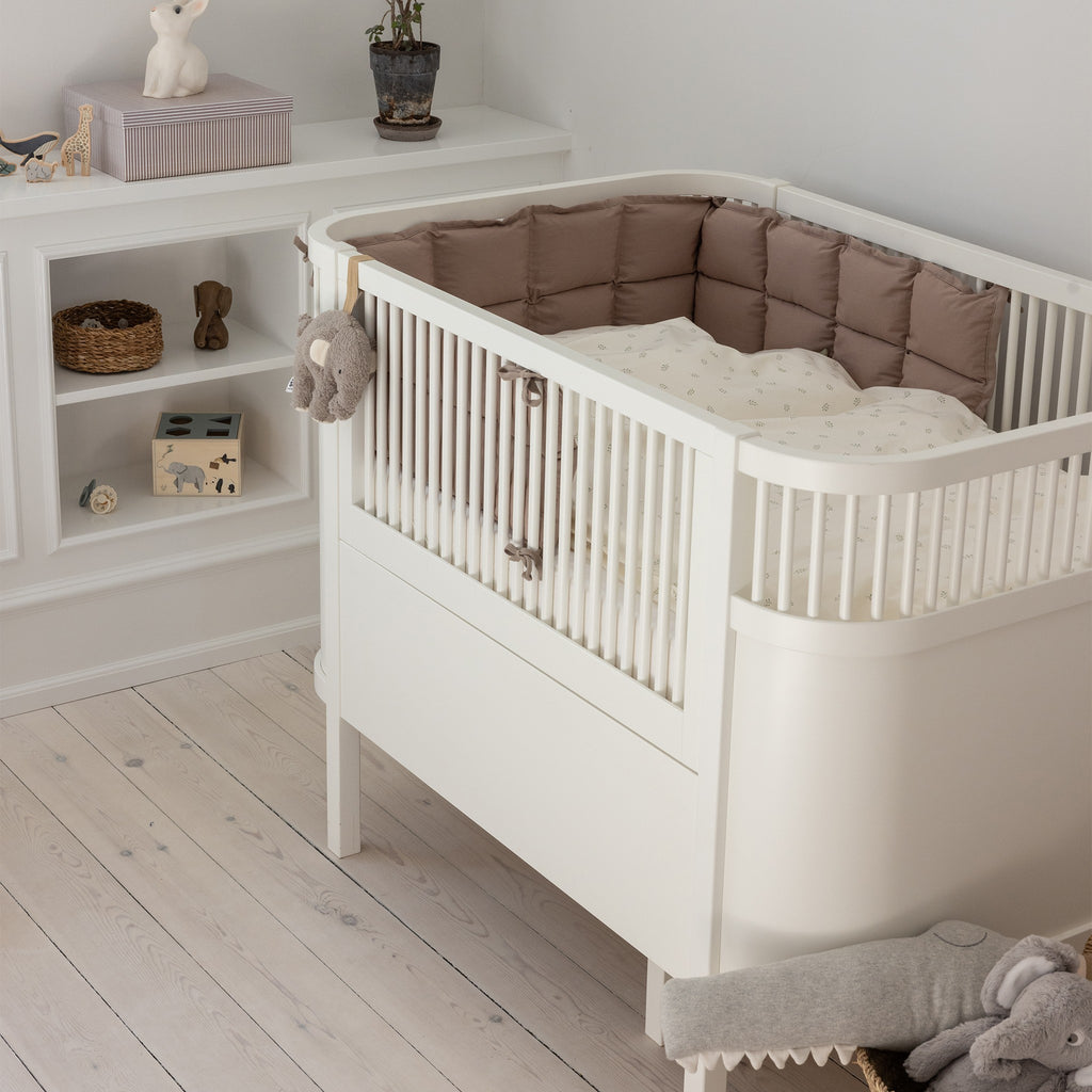 Sebra Cot Bed Baby & Junior - Classic White In Room
