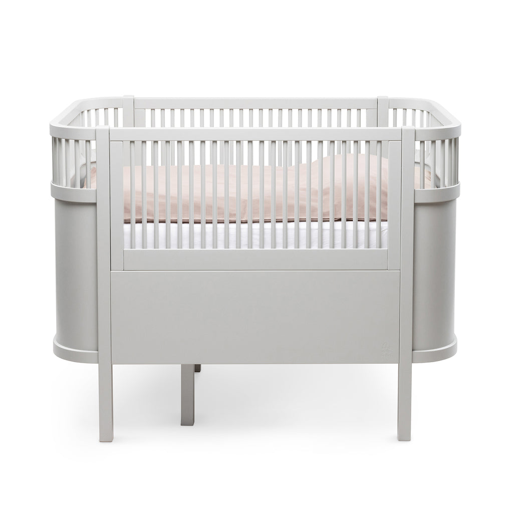 Sebra Cot Bed Baby & Junior - Stone grey - The Baby Service