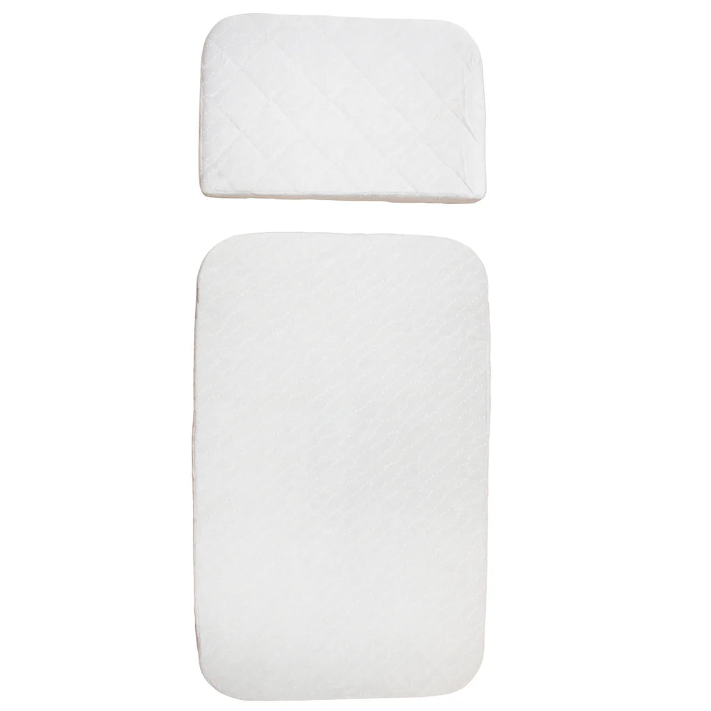 Sebra Cot Bed Baby & Junior - Jetty Beige - Mattress