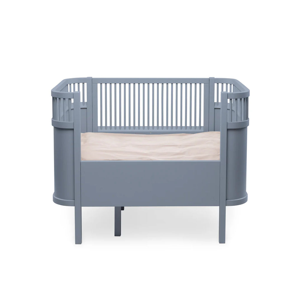 Sebra Forest Lake Blue Side Removed Cot Bed