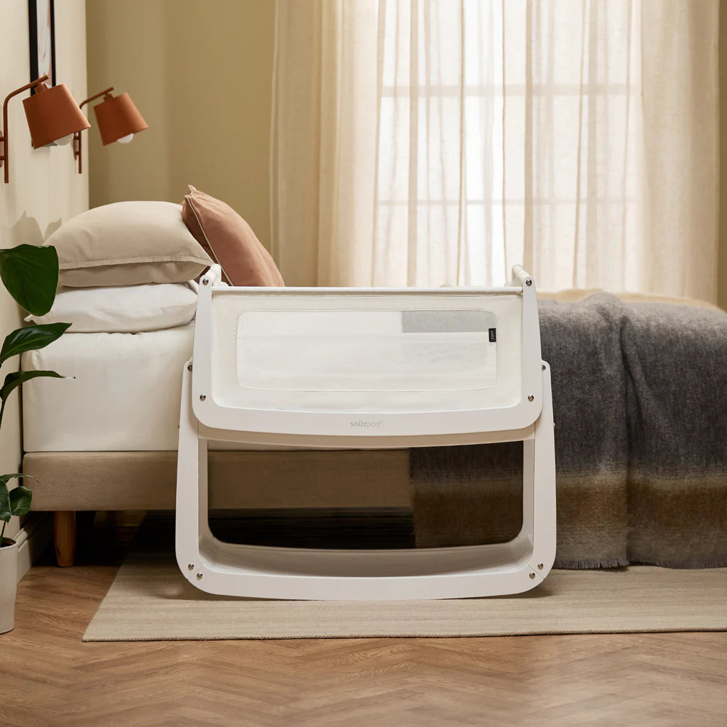 SnuzPod 5 Bedside Crib - White - The Baby Service