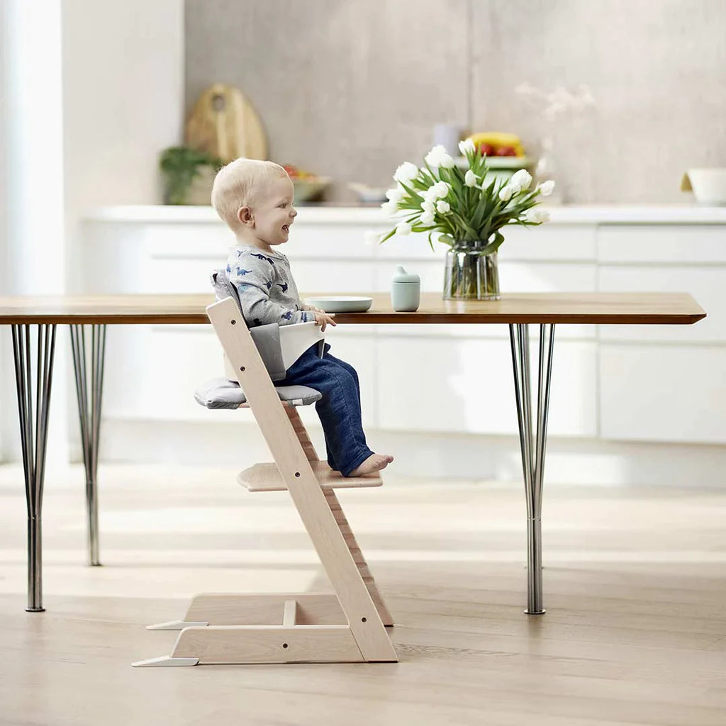 Stokke Tripp Trapp Highchair - Fjord Blue - Lifetsyle - The Baby ServiceStokke Tripp Trapp Highchair - White - Feeding - Lifestyle - The Baby Service