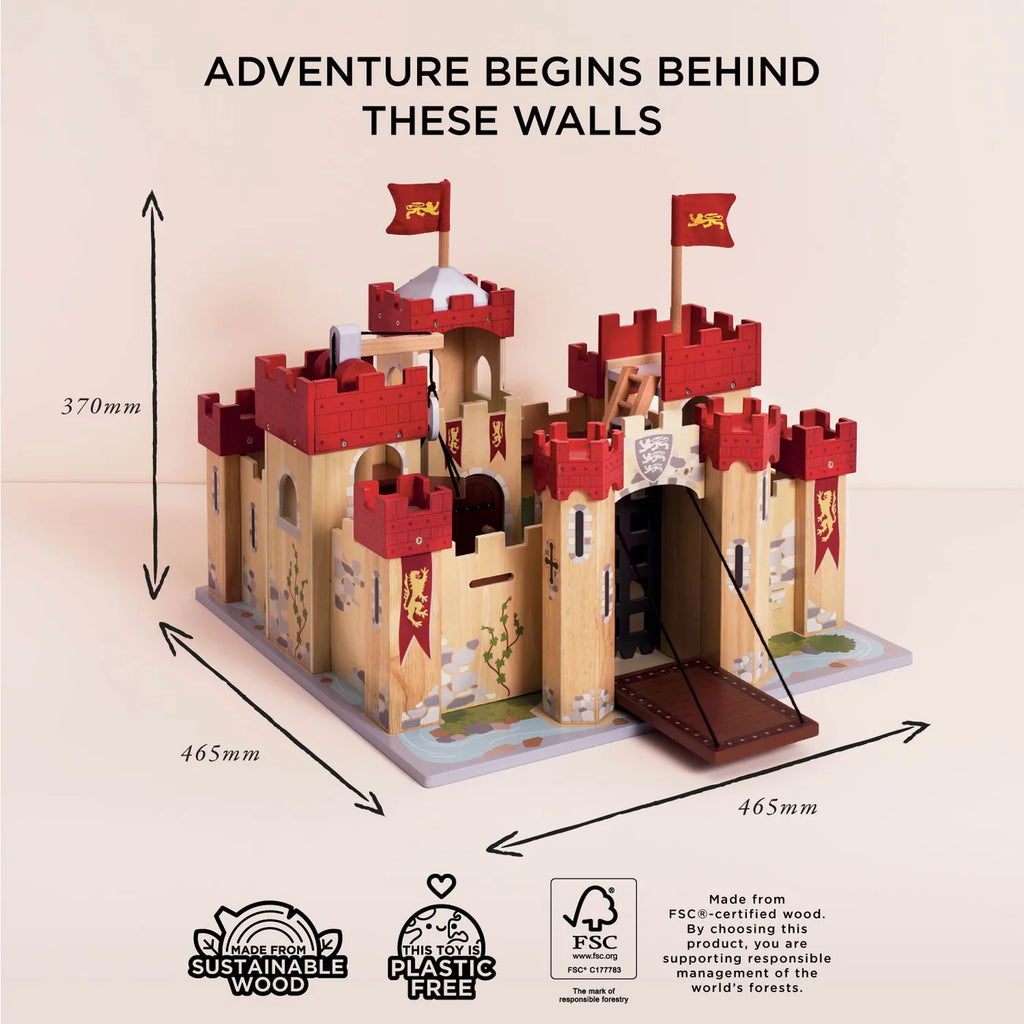 Le Toy Van - Lionheart Wooden Castle - The Baby Service