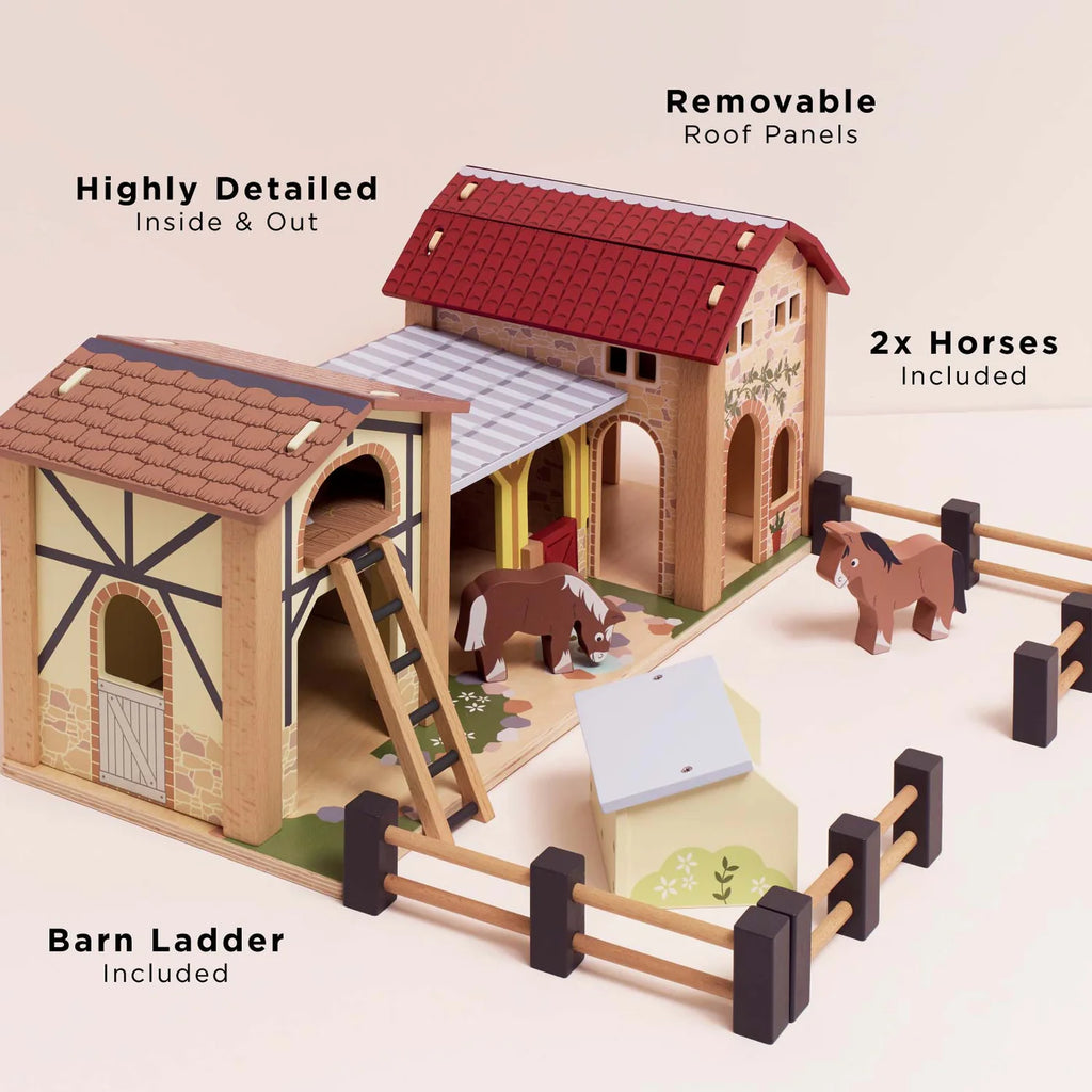 Le Toy Van - Wooden Farmyard Stables - Description - The Baby Service
