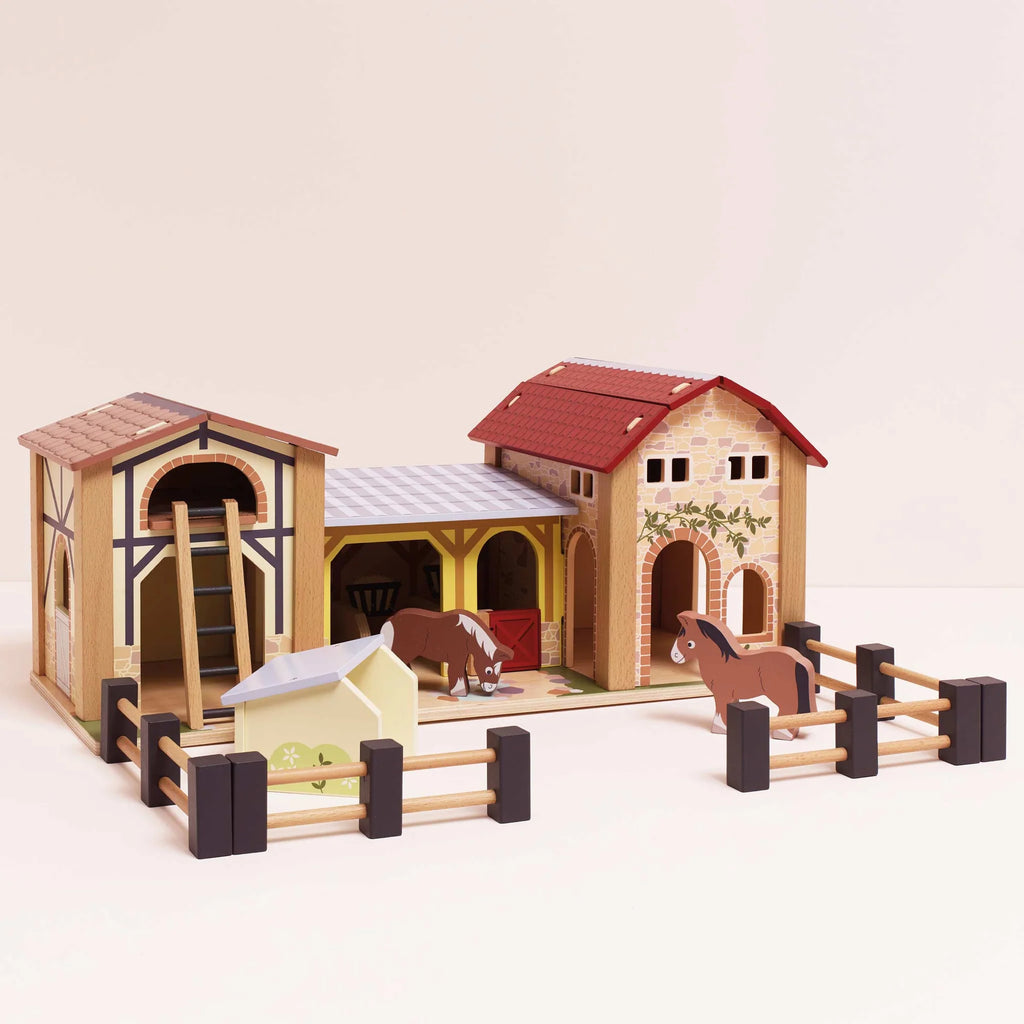 Le Toy Van - Wooden Farmyard Stables - The Baby Service