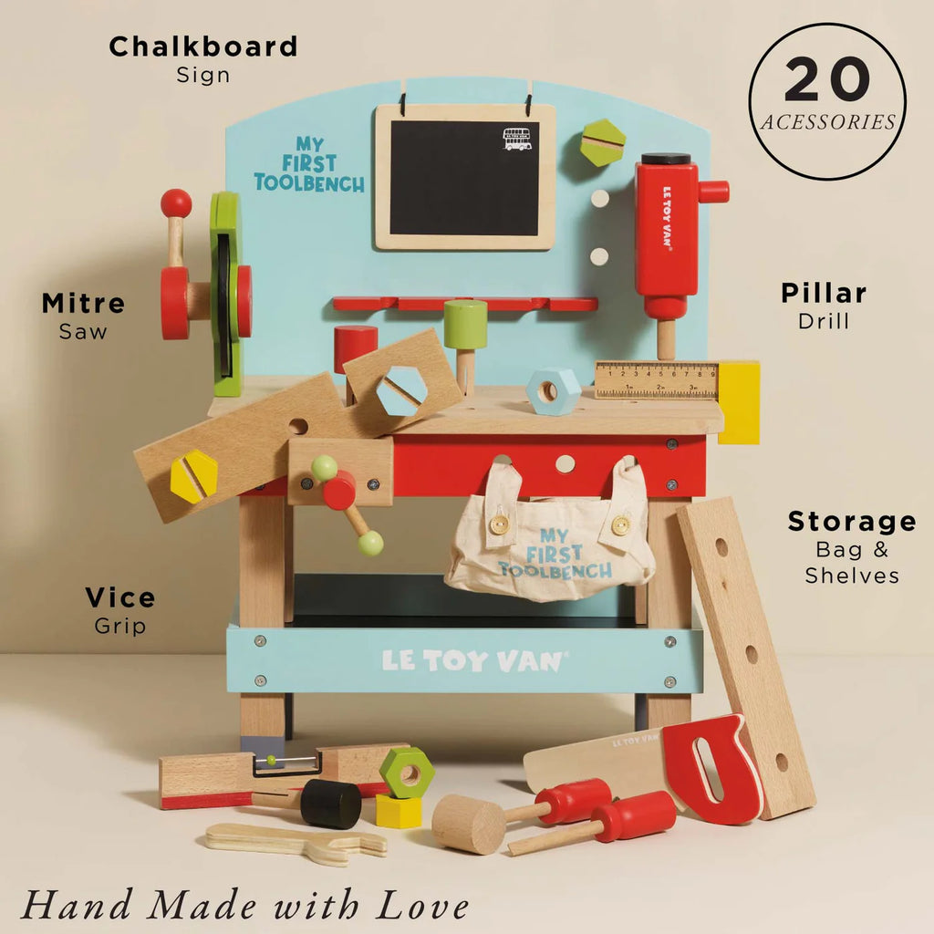 Le Toy Van - Wooden Tool Bench - Description - The Baby Service