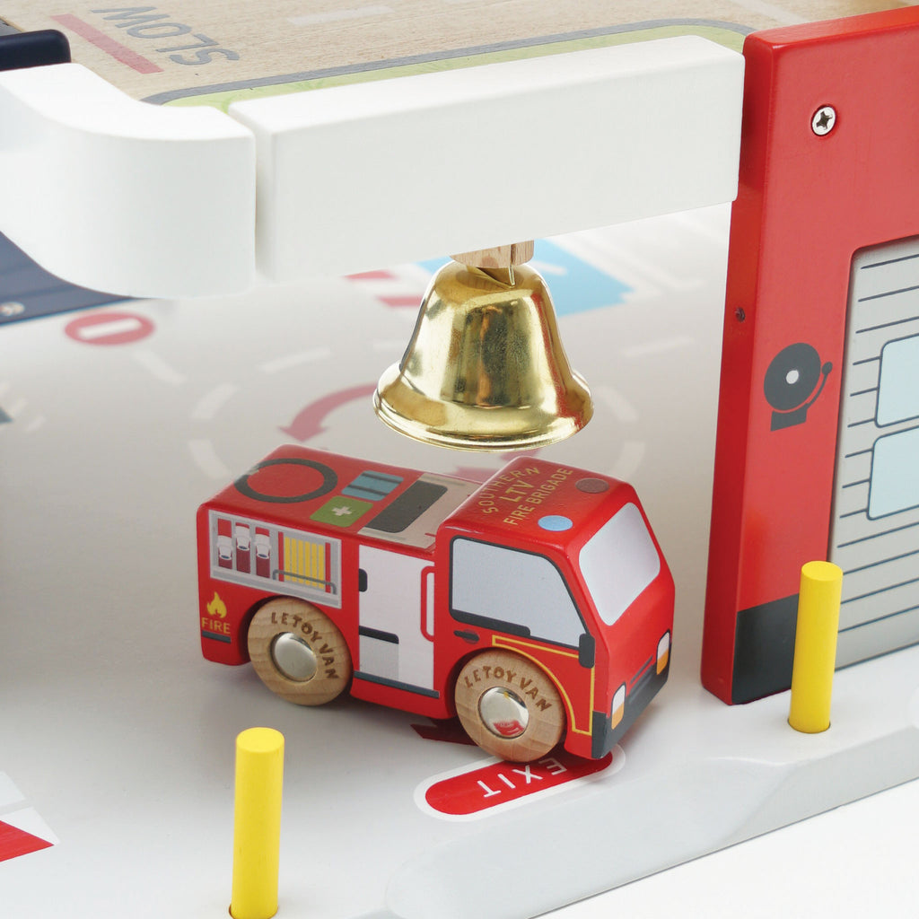 Le Toy Van - Fire and Rescue Garage - Gift Ideas For Boys - The Baby Service