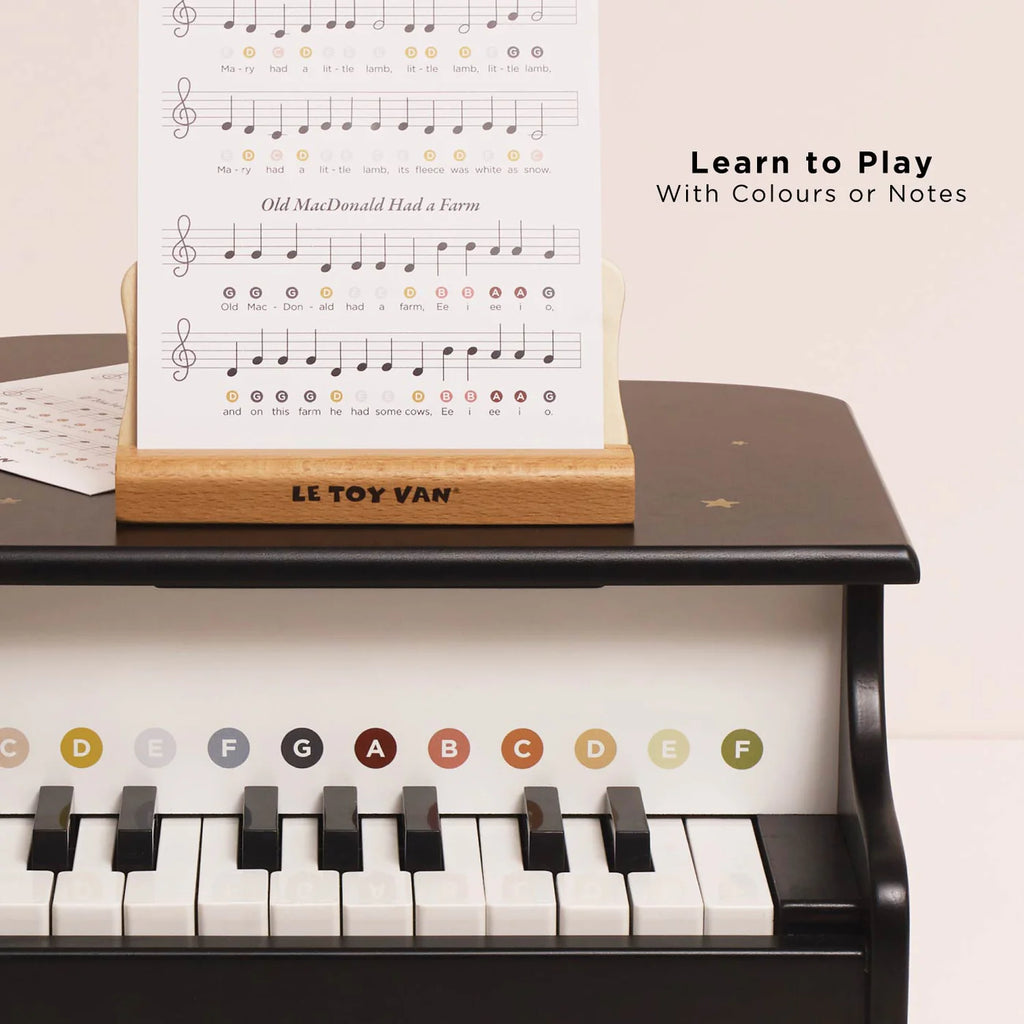 Le Toy Van - Wooden Grand Piano Toy - Close Up - The Baby Service