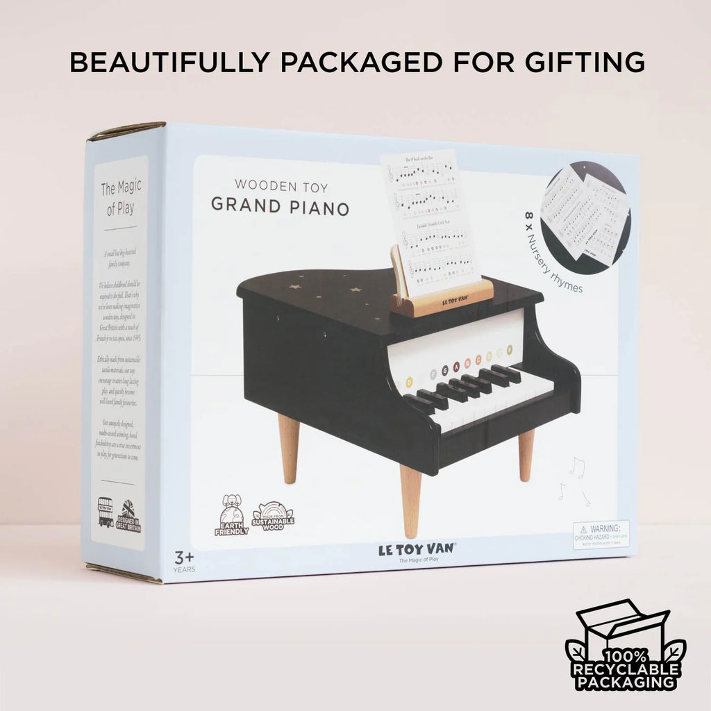 Le Toy Van - Wooden Grand Piano Toy - Packaged - The Baby Service