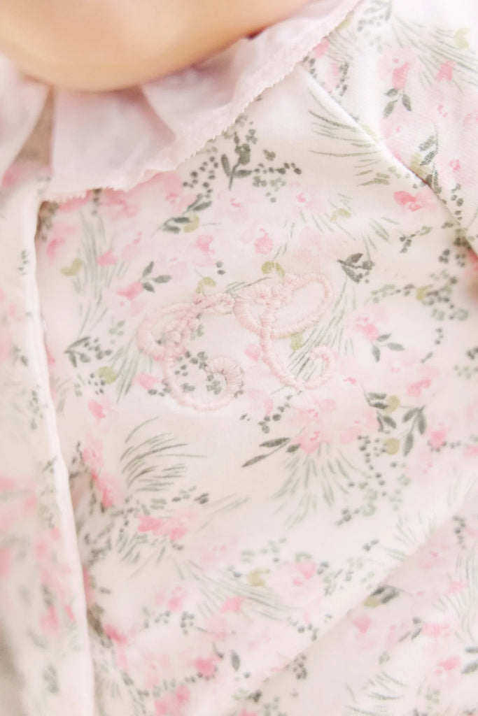 Tartine Et Chocolat Babygrow - Winter Garden Print - Close Up- The Baby Service
