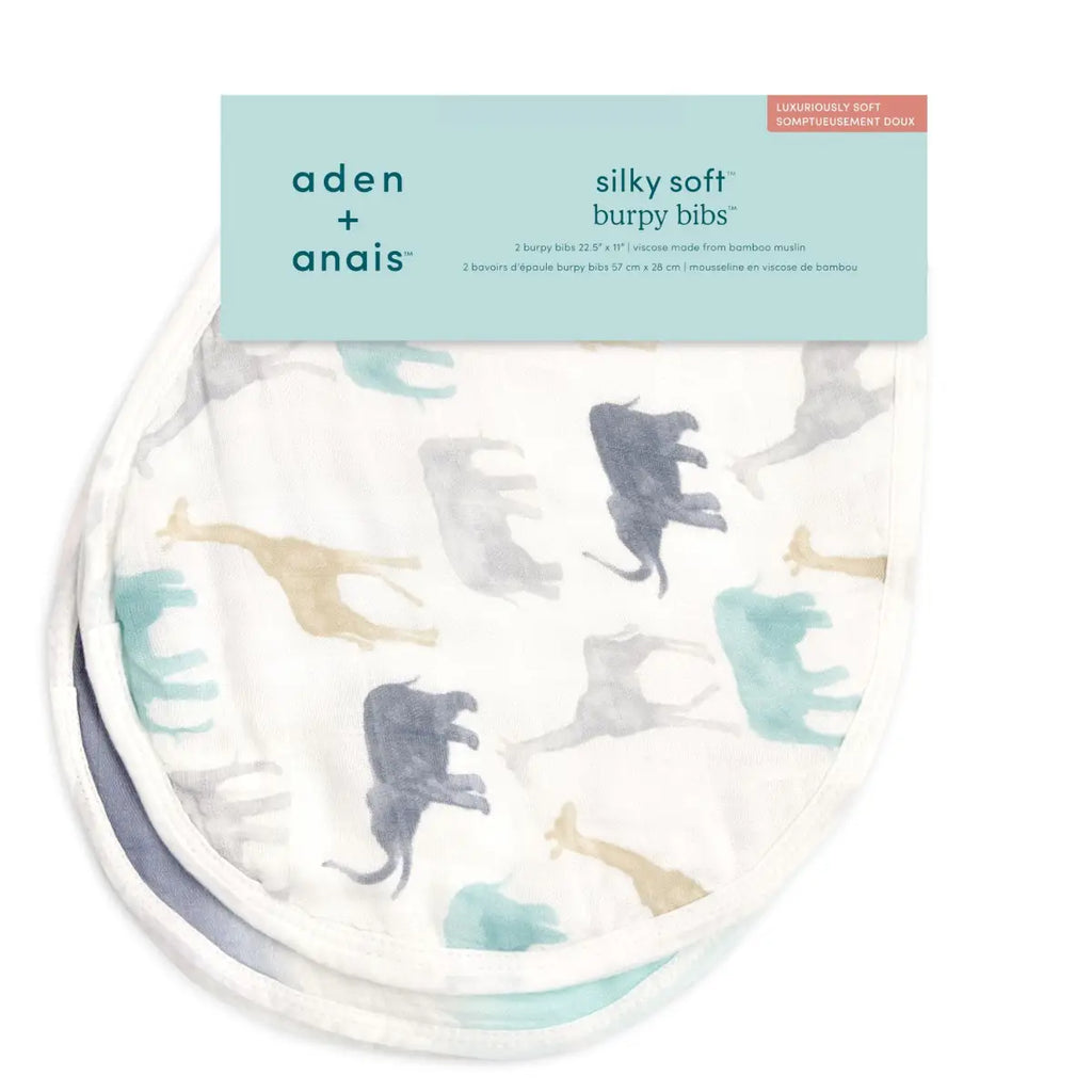 Aden + Anais Silky Soft Burpy Bibs 2 Pack - Expedition - Packaging - The Baby Service