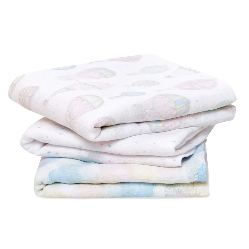 Aden + Anais Above The Clouds Musy Muslin Squares 3 Pack - The Baby Service
