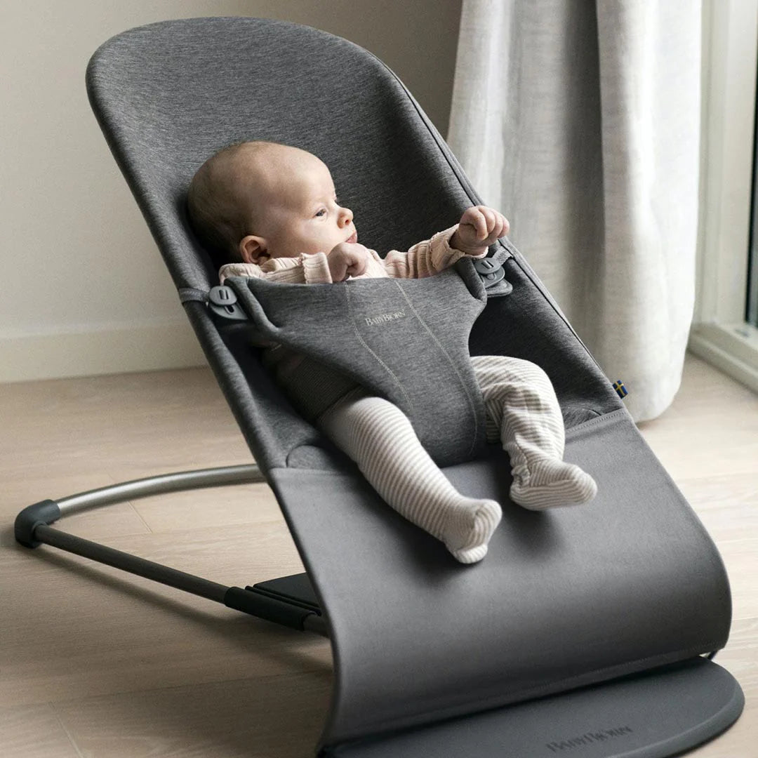 BabyBjorn Bouncer Bliss 3D Jersey Charcoal Grey The Baby Service