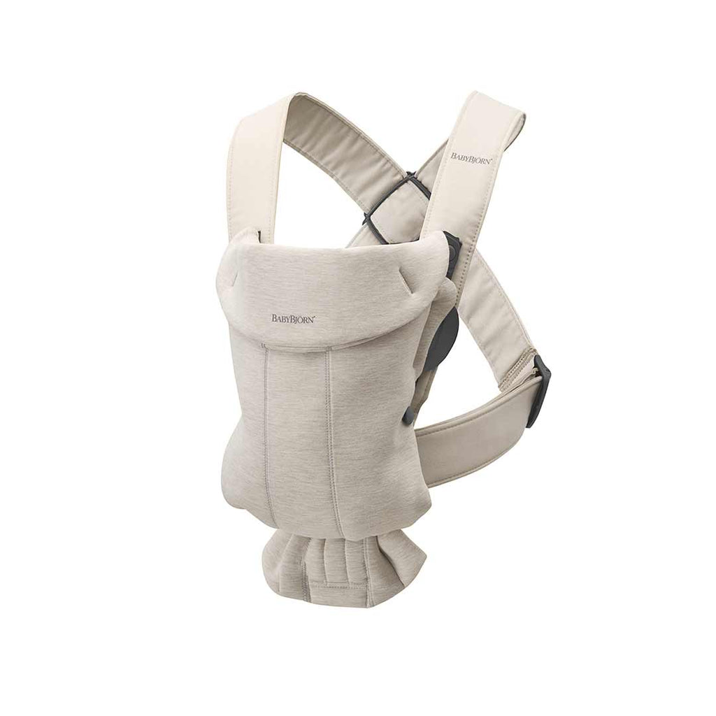 BabyBjorn Mini 3D Jersey Baby Carrier - Light Beige - The Baby Service