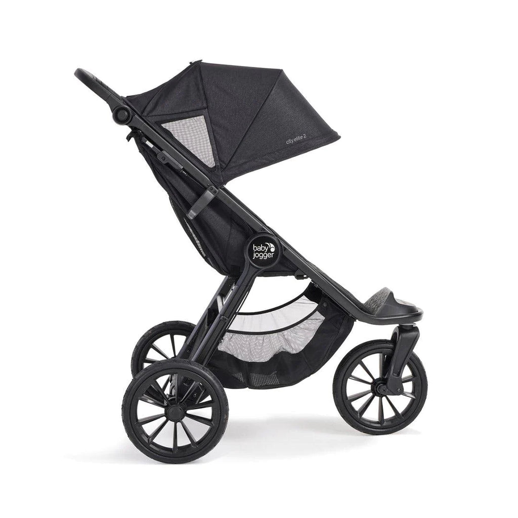 Baby Jogger City Elite 2 Pushchair + Carrycot Bundle - Opulent Black - The Baby Service - Side