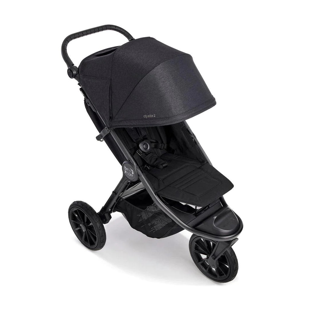 Baby Jogger City Elite 2 Pushchair + Carrycot Bundle - Opulent Black - The Baby Service - Front
