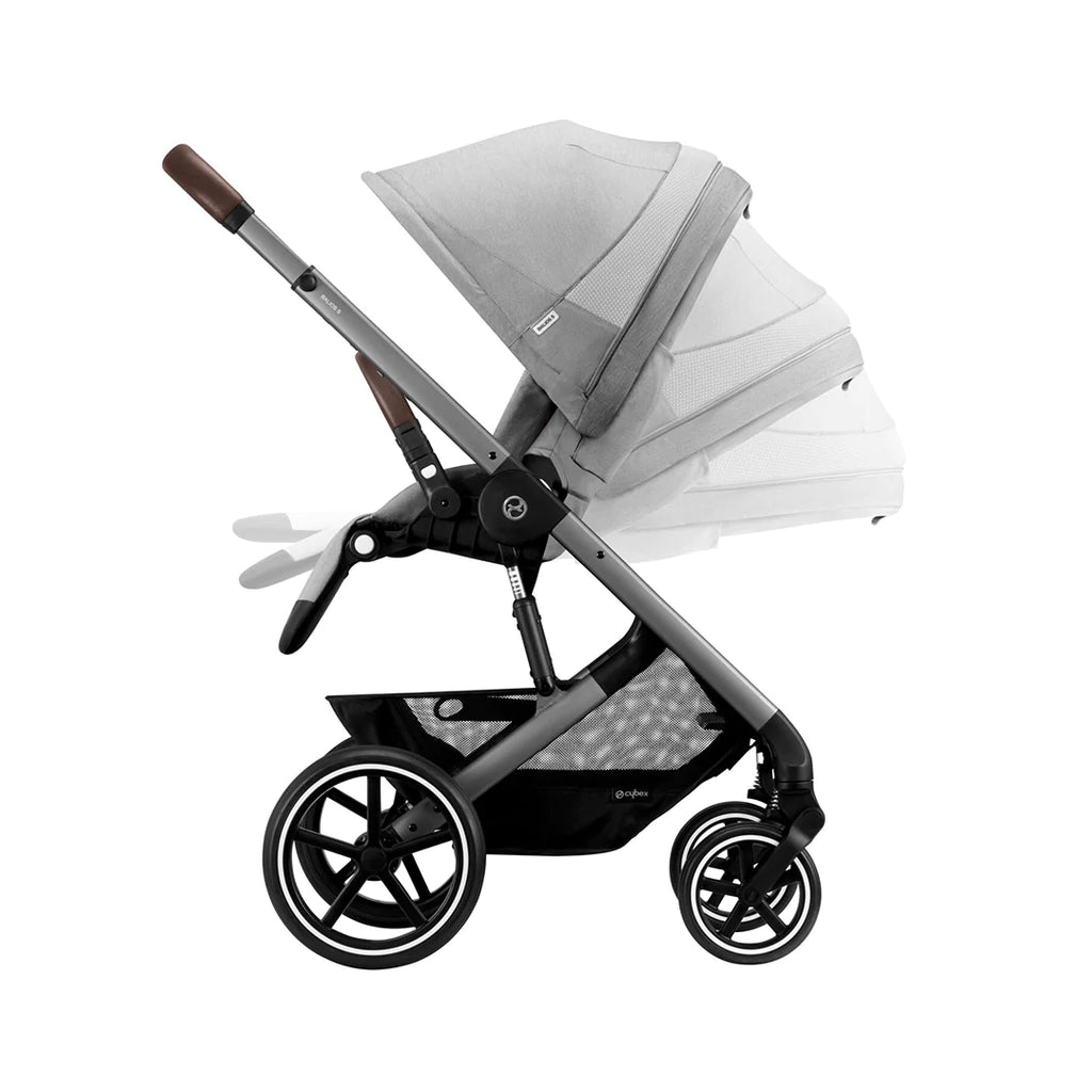 CYBEX Balios S Lux - Lava Grey - Silver - Pushchairs - The Baby Service - Recline