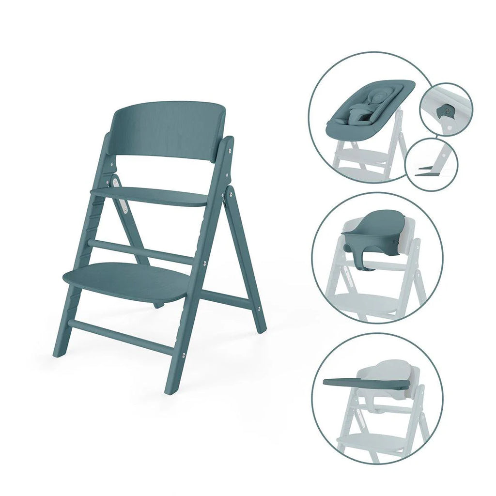 CYBEX Click & Fold 4 In 1 Highchair - Nursery - The Baby Service - Bouncer Blue