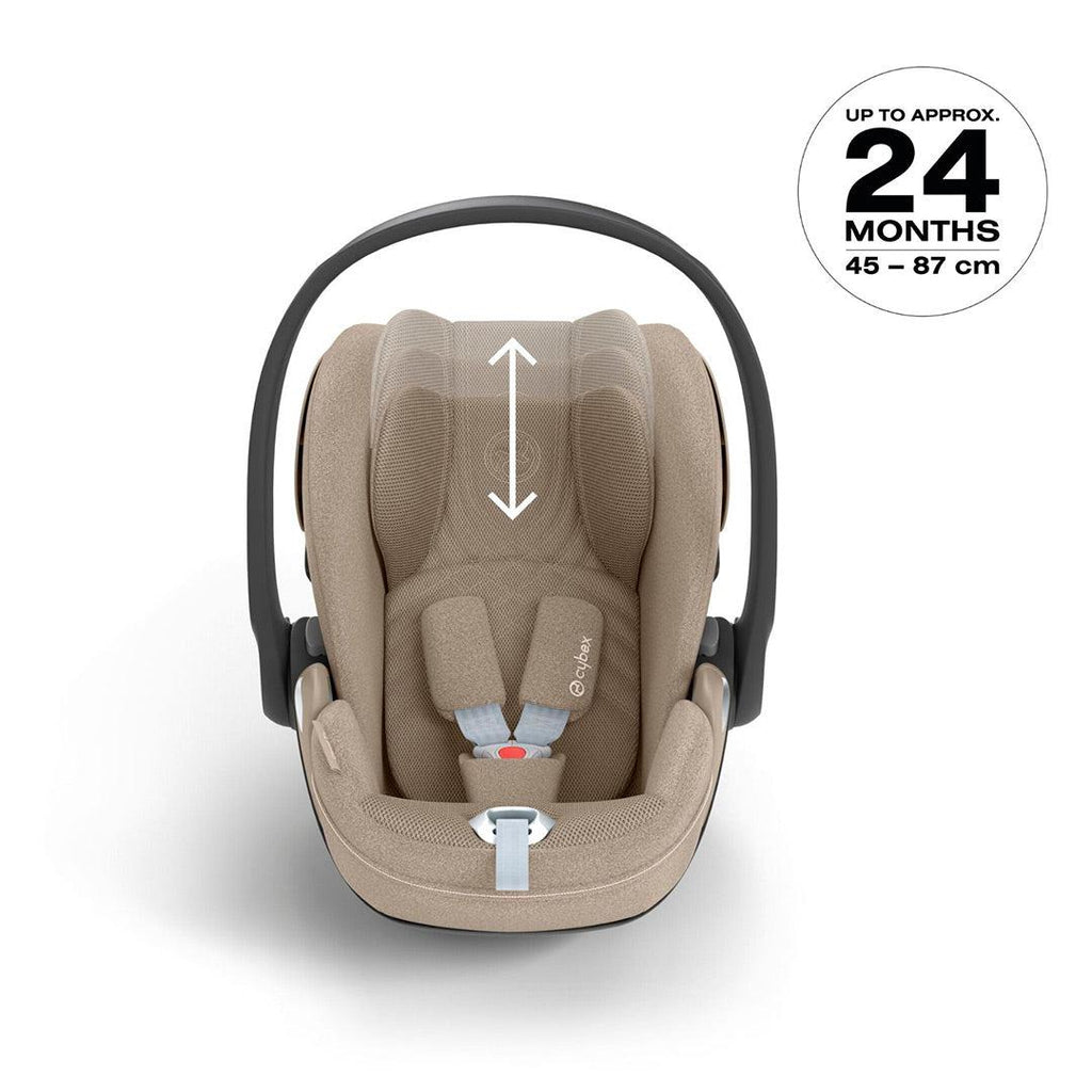 CYBEX Cloud T i-Size Plus Car Seat - Cozy Beige - The Baby Service