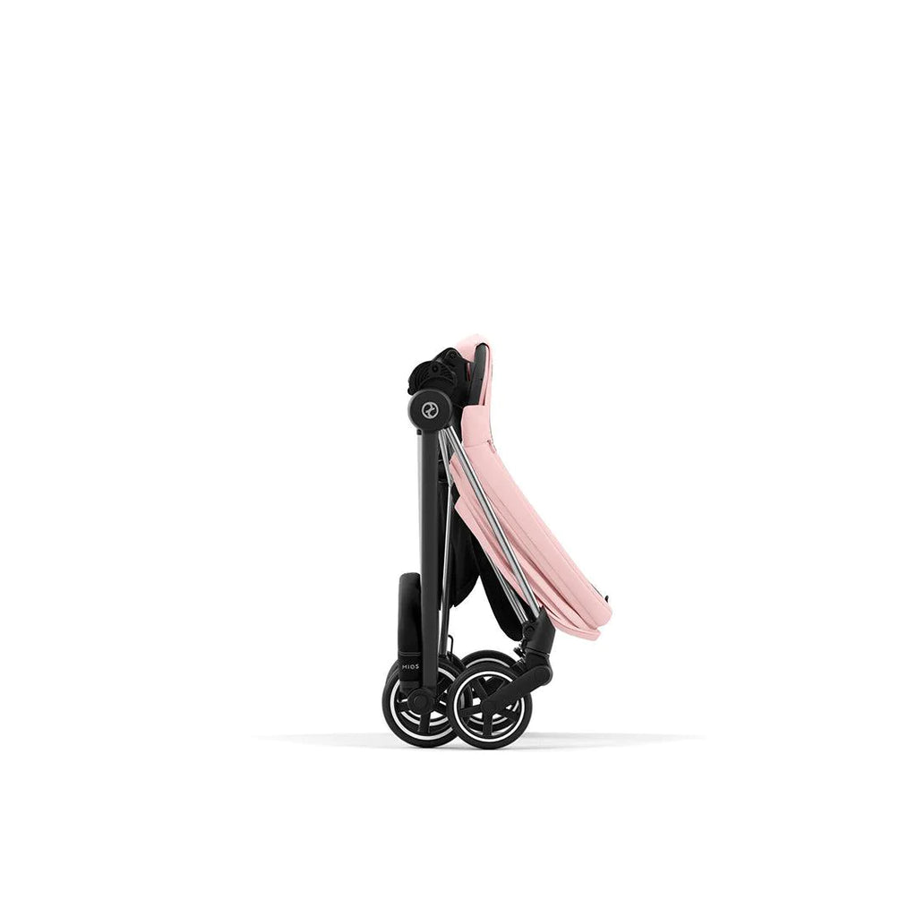 CYBEX MIOS Pushchair - Peach Pink - Folded - The Baby Service