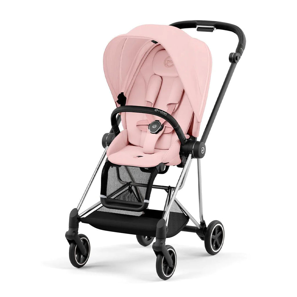 CYBEX MIOS Pushchair - Peach Pink - Chrome Black - The Baby Service