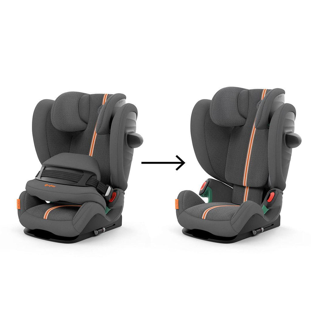CYBEX Pallas G i-Size Plus Car Seat - Lava Grey - Transition - The Baby Service