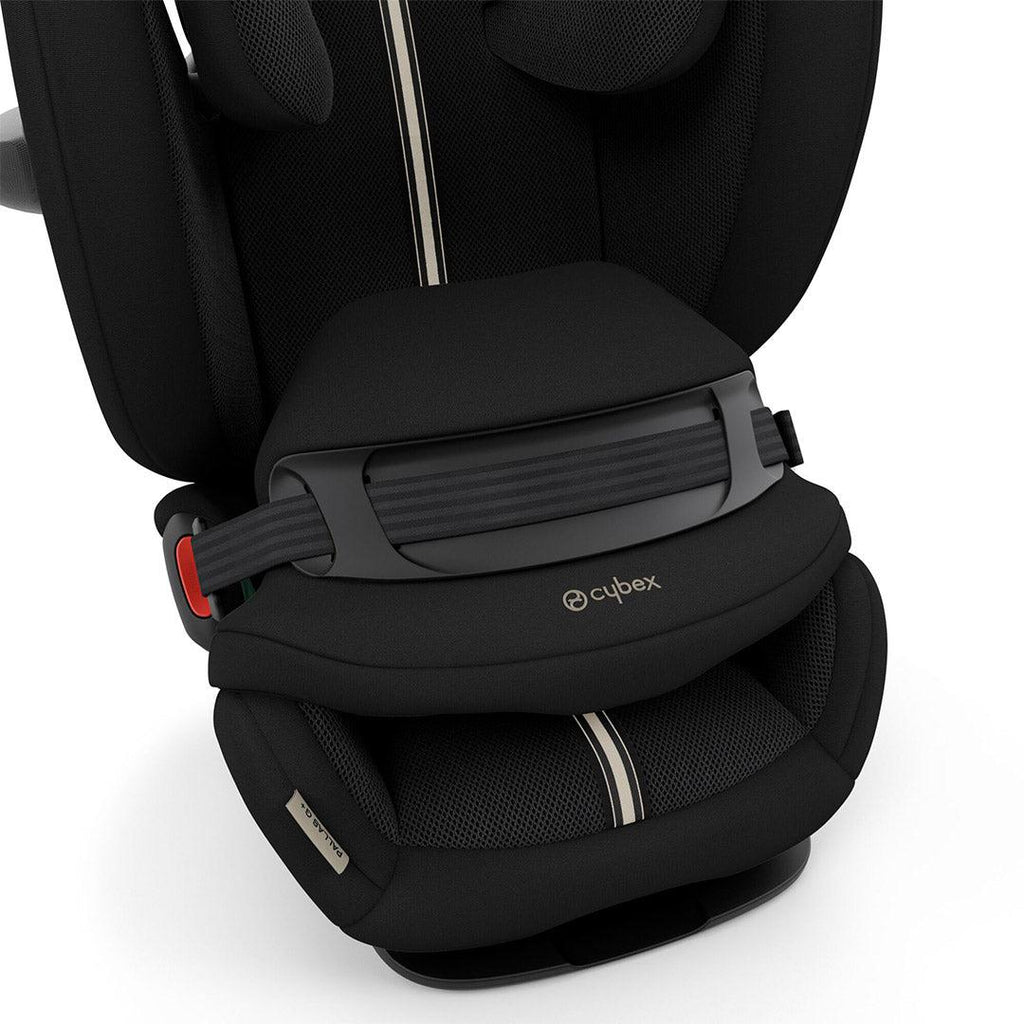 CYBEX Pallas G i-Size Plus Car Seat - Moon Black - Front - The Baby Service