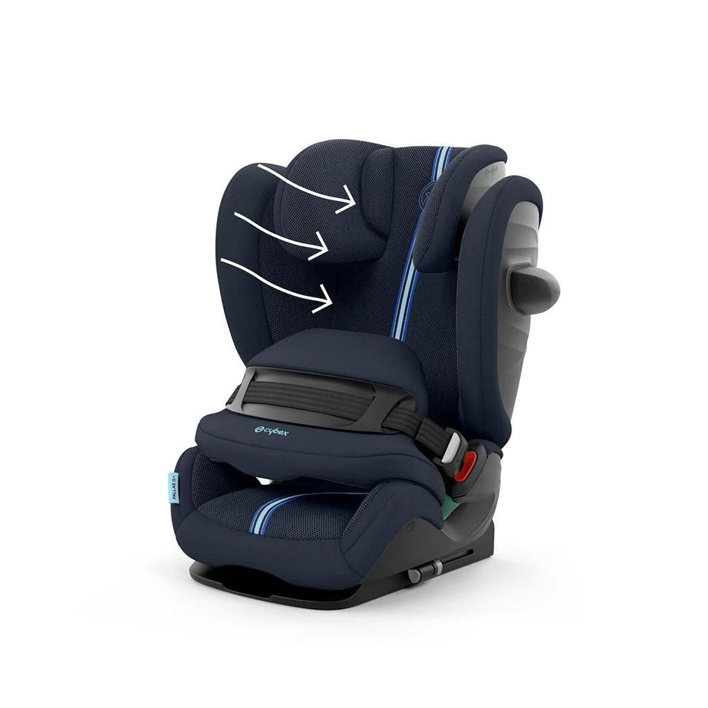 CYBEX Pallas G i-Size Plus Car Seat - Ocean Blue - Airflow - The Baby Service